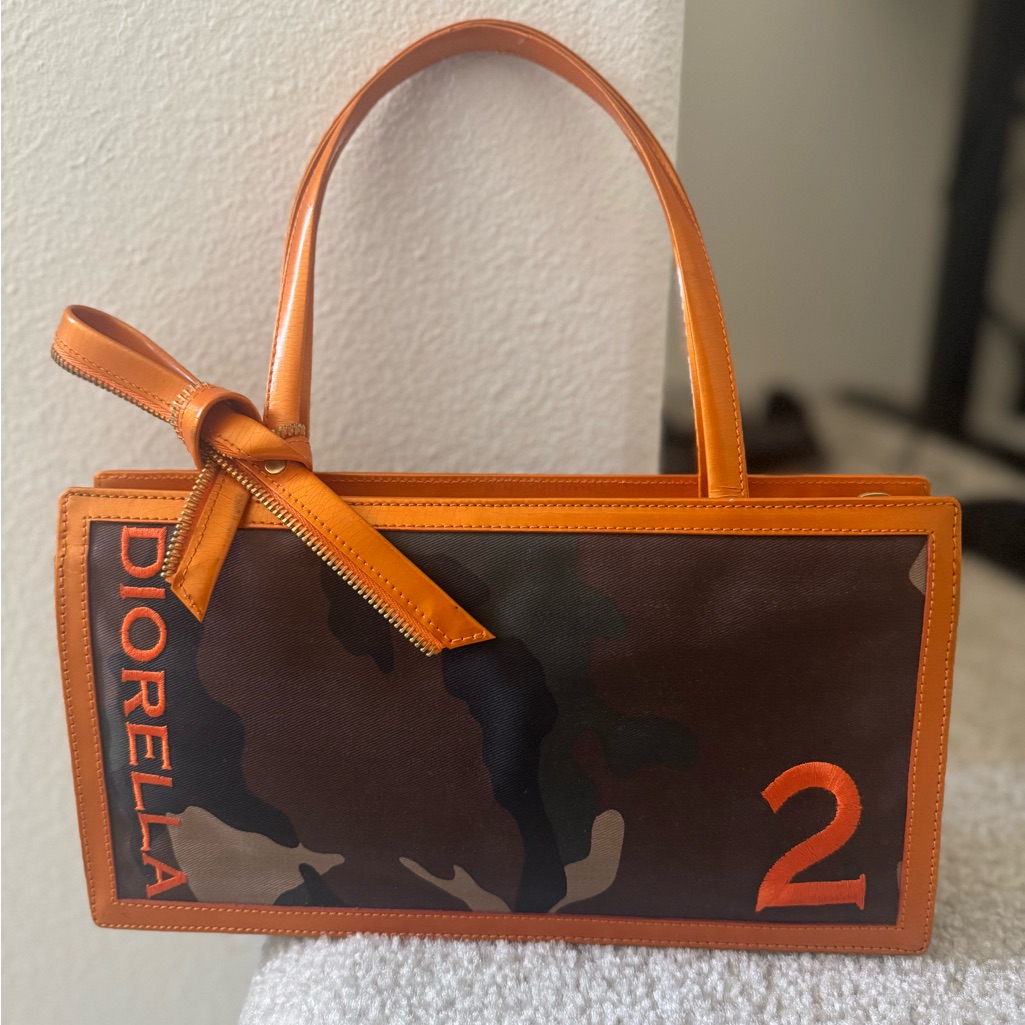 Christian Dior Vintage Diorella Camo Tote Bag